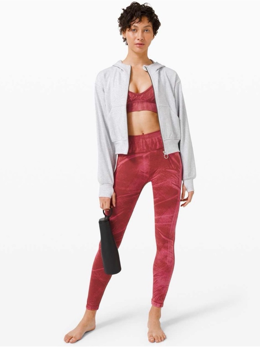 Lululemon Ebb to Street Tight Wash Chianti EUC Size 2